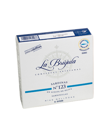 Sardinillas do xeito en aceite de oliva Nº123 La Brújula