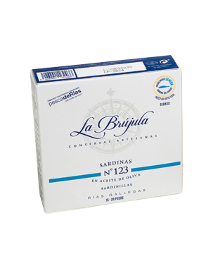 Sardinillas do xeito en aceite de oliva Nº123 La Brújula